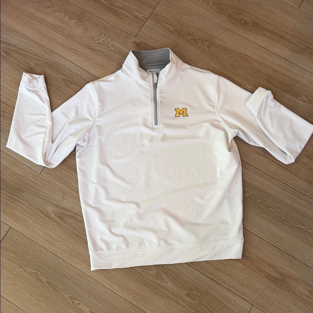 Peter Millar Michigan Quarter Zip Sz L